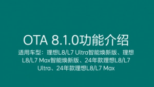 Новая прошивка Lixiang версии 8.1.0 (OTA)
